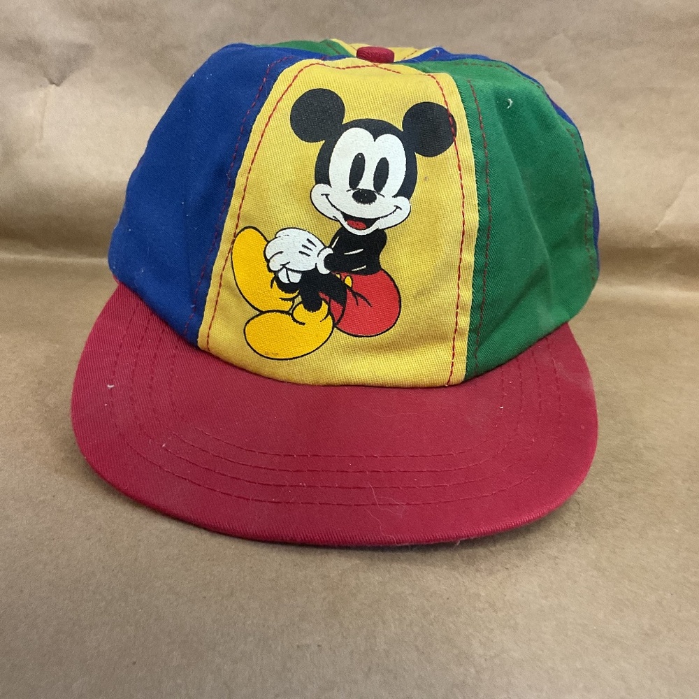 Vintage Multi Colored Rainbow Goofys Hat Co. Disney Mickey Mouse Cap